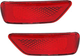 HERCOO Rear Bumper Reflector Light Lamp Compatible with Jeep Grand Cherokee 2012-2018, Patriot 2013-2017, Dodge Journey 2012-2020, Pack of 2