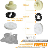 HERCOO Power Window Motors Gear Lift Regulator Repair Kit Replacement Compatible with Mazda 3 5 6 CX-7 CX-9 RX8