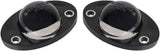 HERCOO LED License Plate Light Lens Rear Lamp Socket Wiring Harness Pigtail Black Housing Compatible with 1994 1995 1996 1997 1998 1999 2000 2001 2002 Dodge Ram 1500 2500 3500 Pickup Truck Step Bumper