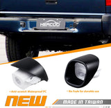 HERCOO License Plate Lights Lamp Lens Left Right Hand Housing Compatible with 1998-2005 Blazer S10 GMC Jimmy GMC Sonoma Oldsmobile Bravada Pickup Truck Rear Step Bumper, Pack of 2