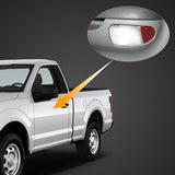 HERCOO LED Door Panel Light Interior Door Courtesy Lights Lens Cover Lamp Housing White Blubs Assambly Compatible with Ford F150 1997-2003 F-250 1997-1999, Pack of 2