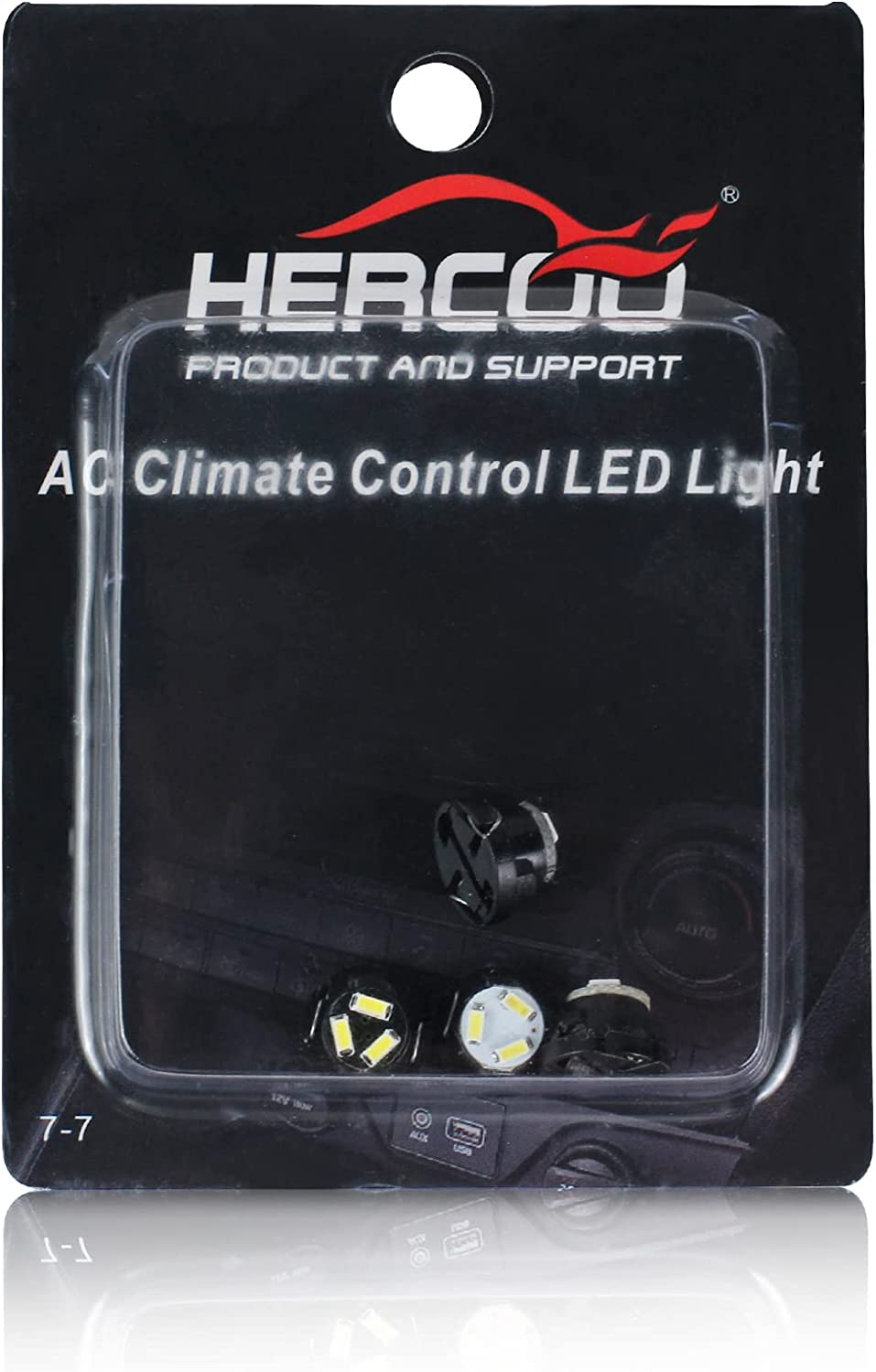HERCOO LED Lights Bulbs Kit of AC Climate Heater Control Compatible with 2003-2008 Dodge Ram 1500 2500 3500 Aftermarket Replacement