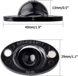 HERCOO LED License Plate Light Lens Rear Lamp Socket Wiring Harness Pigtail Black Housing Compatible with 1994 1995 1996 1997 1998 1999 2000 2001 2002 Dodge Ram 1500 2500 3500 Pickup Truck Step Bumper