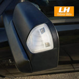 HERCOO LED Side Mirror Turn Signal Light Left and Right Lamps Clear Cover Lens for 68302828AA 68302829AA Compatible with 2010-2018 Dodge Ram 1500 2500 3500 4500 5500, Pack of 2