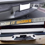 HERCOO License Plate Lights Lamp Lens Left Right Hand Housing Compatible with 1998-2005 Blazer S10 GMC Jimmy GMC Sonoma Oldsmobile Bravada Pickup Truck Rear Step Bumper, Pack of 2