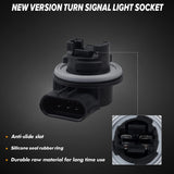 HERCOO Parking Turn Signal Light Socket Front Blinker Lamp Holder Compatible with Ford F250 350 Super Duty 1999-2003