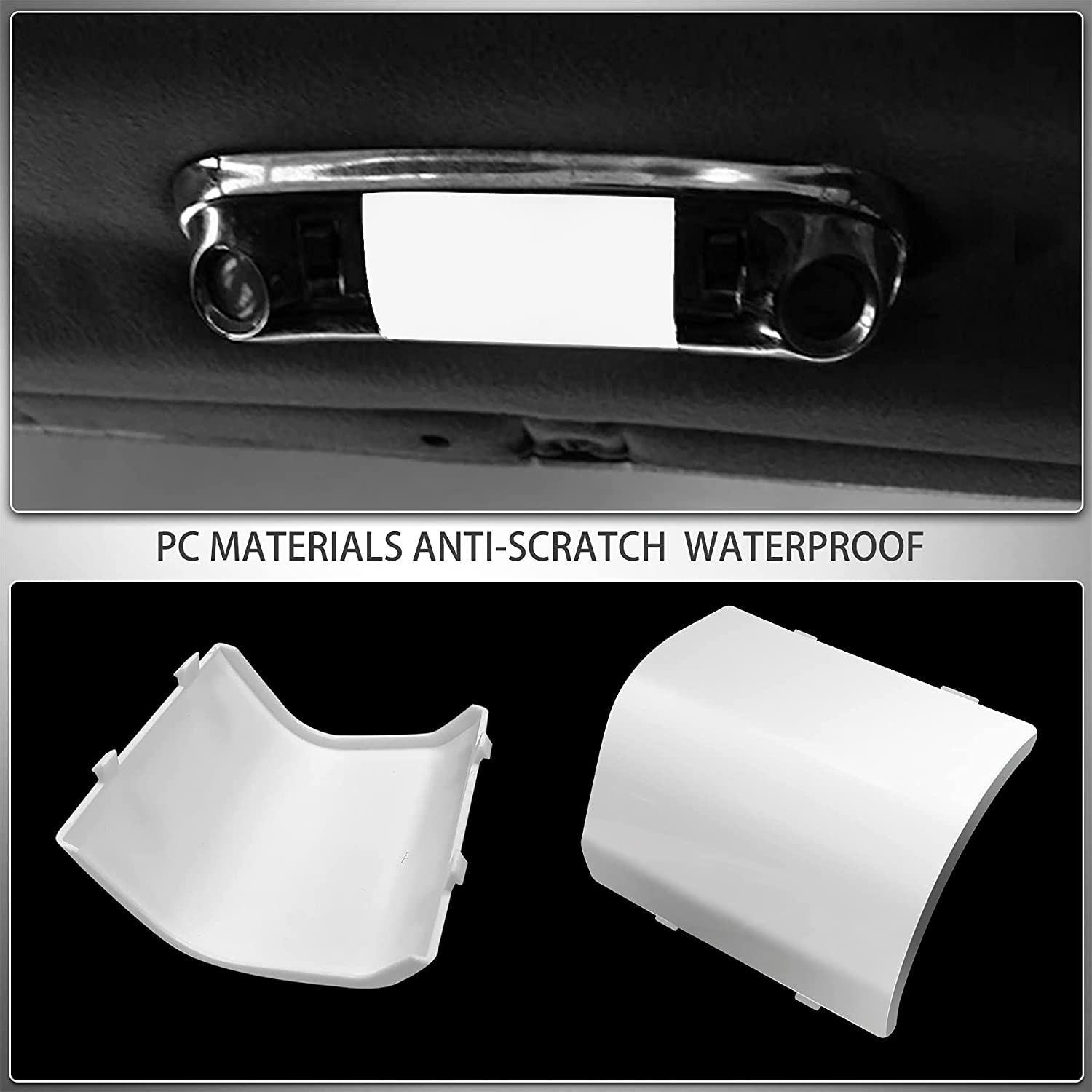 HERCOO Interior Dome Lights Lens Roof Map Lamp Cover Overhead Ceiling Light Housing White Compatible with Ford F150 F250 F350 Bronco II E-150/E-250/E-350 E150/E250/E350 Econoline Club Wagon