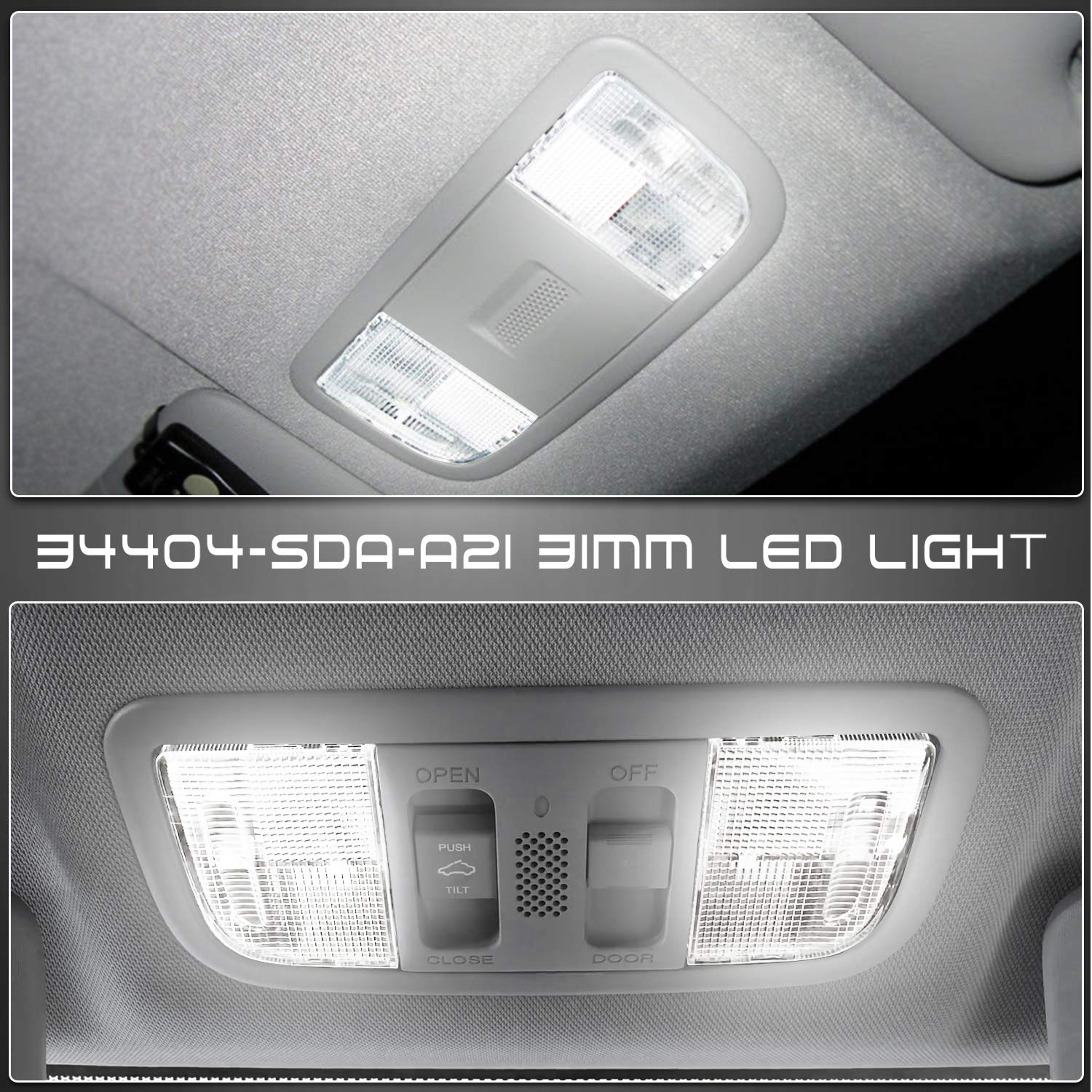 Used Factory OEM Overhead Console Dome Map Light Lamp Switch For Acura