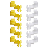 HERCOO Tailgate Handle Door Lock Rod Clips Left Right Driver Passenger Side Yellow White 5mm Rod Size for 69293-12030 69293-12040 Compatible with Tundra Camry Celica Corolla Echo Highlander