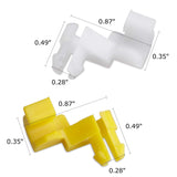 HERCOO Tailgate Handle Door Lock Rod Clips Left Right Driver Passenger Side Yellow White 5mm Rod Size for 69293-12030 69293-12040 Compatible with Tundra Camry Celica Corolla Echo Highlander