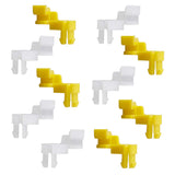 HERCOO Tailgate Handle Door Lock Rod Clips Left Right Driver Passenger Side Yellow White 5mm Rod Size for 69293-12030 69293-12040 Compatible with Tundra Camry Celica Corolla Echo Highlander