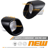 HERCOO License Plate Lights Lamp Lens Left Right Hand Housing Compatible with 1998-2005 Blazer S10 GMC Jimmy GMC Sonoma Oldsmobile Bravada Pickup Truck Rear Step Bumper, Pack of 2