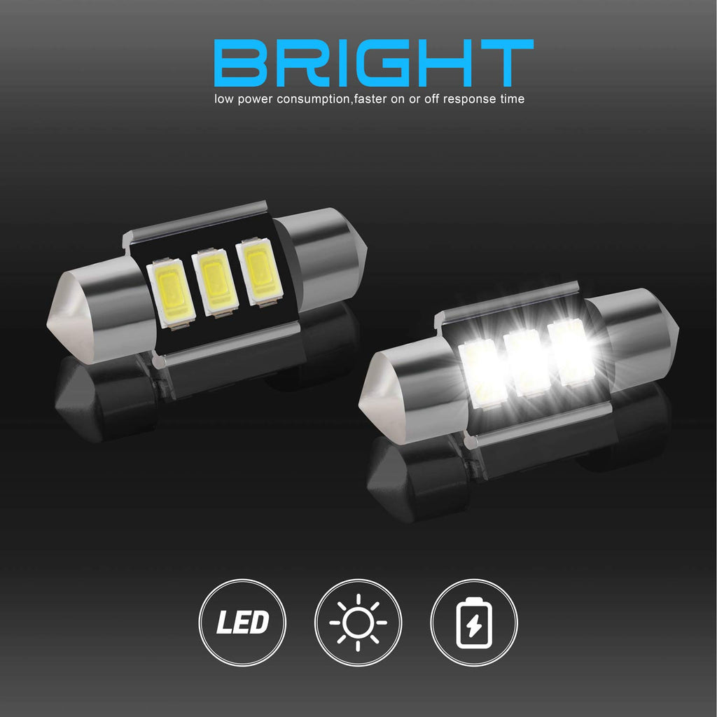 HERCOO 924-798 Dome Lamp Switch Roof Map Light LED Bulbs for 34404-SDA