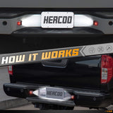 HERCOO LED License Plate Light White Lamp with Red OLED Neon Tube Compatible with Frontier Armada Titan Xterra, Suzuki Equator Pickup Truck, Pack of 2