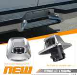 HERCOO License Plate Lights Lamp Lens Chrome Housing Compatible with 1987 to 1994 Blazer 1988 to 1999 GMC C1500 C2500 C3500 K1500 K2500 K3500 Suburban Tahoe Sonoma YukoN, Pack of 2