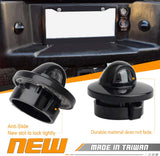 HERCOO LED License Plate Light Lens Lamp Socket Wiring Harness Black Housing Compatible with 1999-2015 F150 F250 F350 F450 F550 Super Duty Bronco Ranger Excursion Expedition