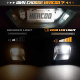 HERCOO License Plate Lights Lamp Lens Black Clips Housing Compatible with 2003-2018 Dodge Ram 1500 2500 3500 Pickup Truck Rear Step Bumper Aftermarket Replacement, Pack of 2