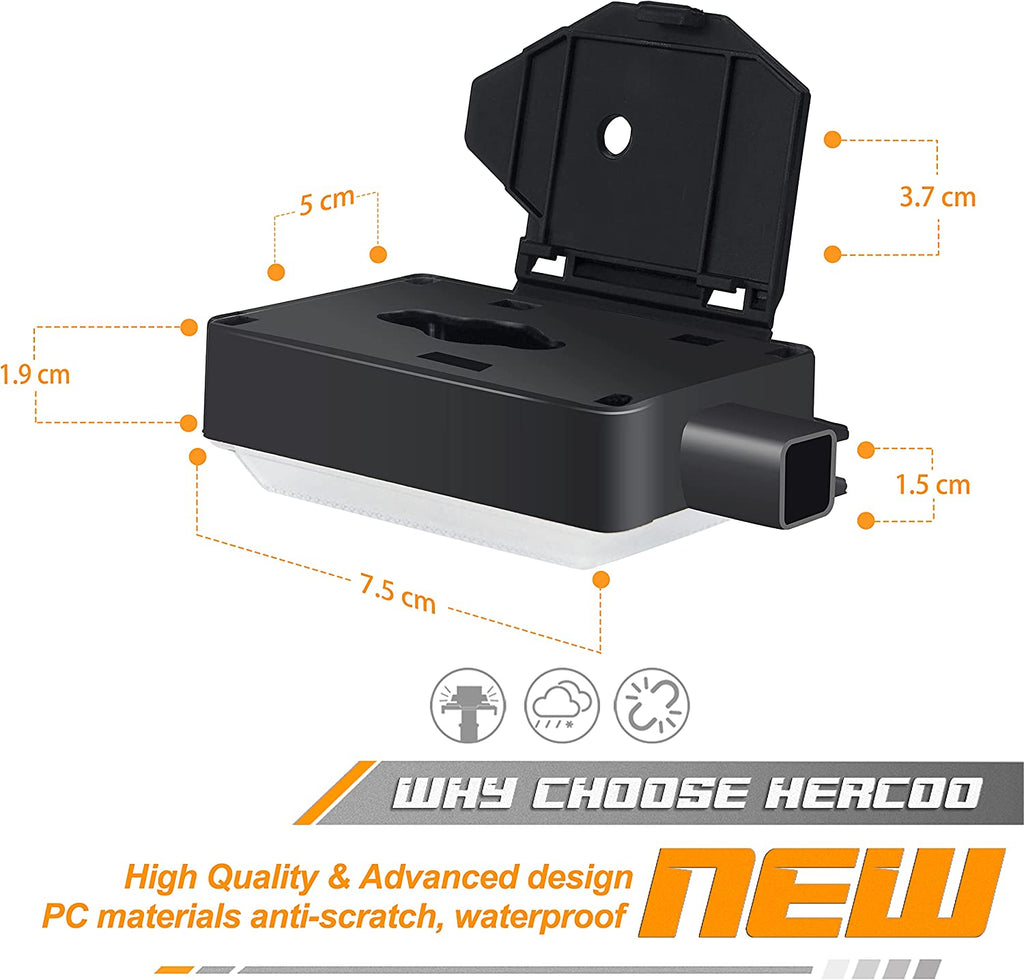 HERCOO Hercoo Under Hood Lights Assembly Lamp Kit Compatible With Dodge Ram 1500 2500 3500 Dakota Charger Wrangler Grand Cherokee Conc